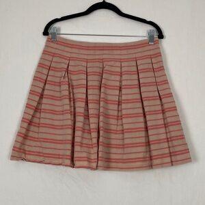 Gap Pleated Flounce Skirt Skater Striped Size 6